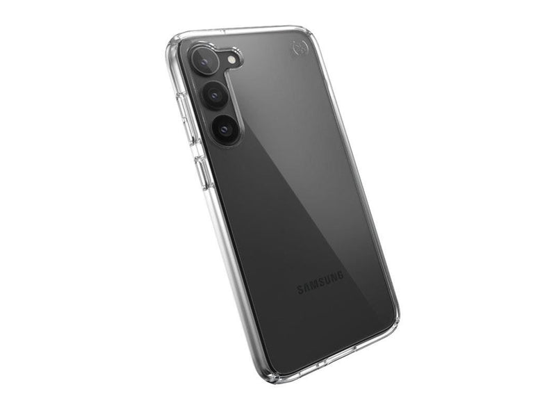 Speck Presidio Perfect-Clear - Samsung Galaxy S23+ Case with MICROBAN Coating - Clear
