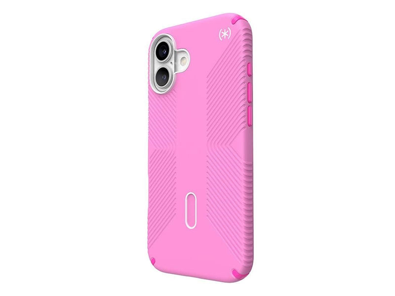 Speck Presidio2 Grip ClickLock & MagSafe - iPhone 16 Plus Case - True Pink / Shocking Pink / White