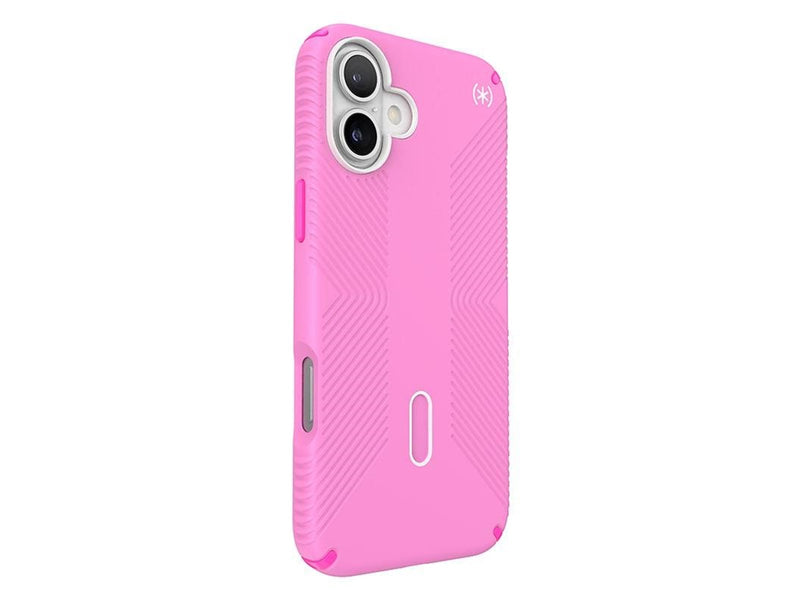 Speck Presidio2 Grip ClickLock & MagSafe - iPhone 16 Plus Case - True Pink / Shocking Pink / White