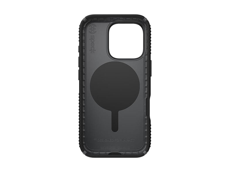 Speck Presidio2 Grip ClickLock & MagSafe - iPhone 16 Pro Case - Black / Slate Gray / White