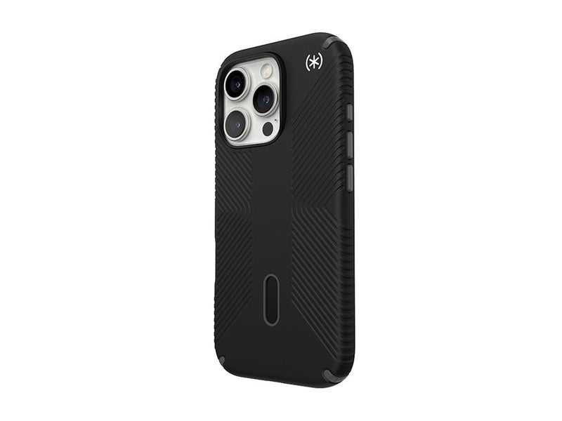 Speck Presidio2 Grip ClickLock & MagSafe - iPhone 16 Pro Case - Black / Slate Gray / White