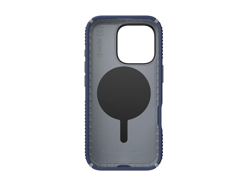 Speck Presidio2 Grip ClickLock & MagSafe - iPhone 16 Pro Case - Coastal Blue / Dust Gray / White