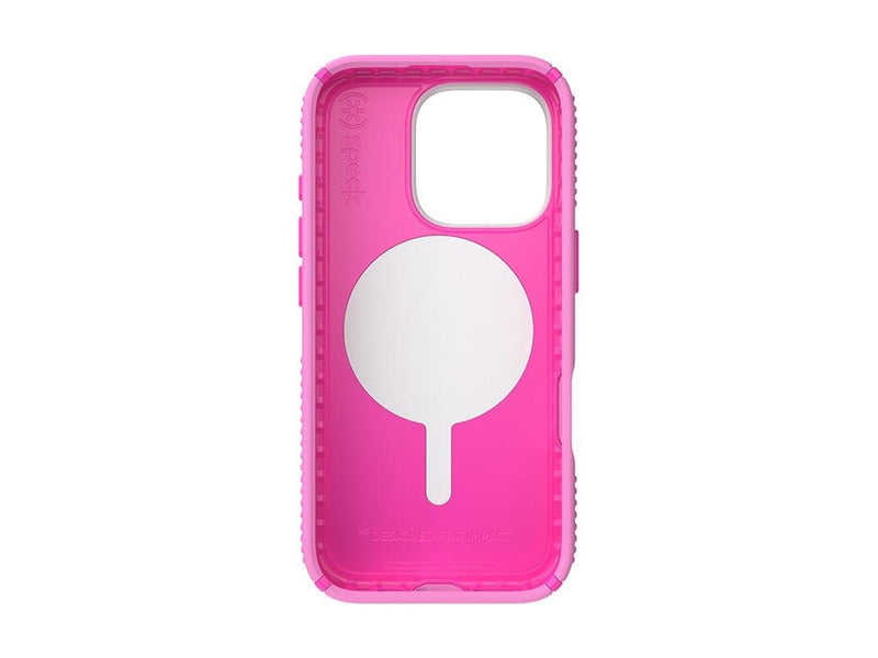 Speck Presidio2 Grip ClickLock & MagSafe - iPhone 16 Pro Case - True Pink / Shocking Pink / White