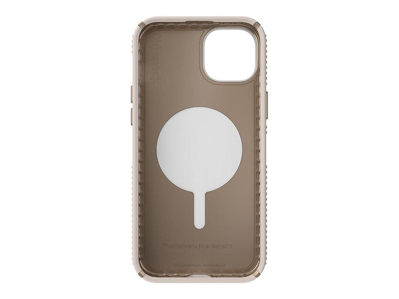 Speck Presidio2 Grip ClickLock & Magsafe - iPhone 15 Plus / iPhone 14 Plus Case - Bleached Bone / Heirloom Gold / Hazel Brown