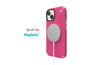 Speck Presidio2 Grip MagSafe - Anti-slip iPhone 14 Plus Case - Digitalpink / Blossompink / White