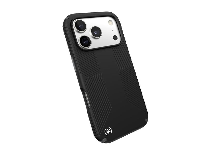 Speck Presidio2 Grip MagSafe - iPhone 17 Pro Case - Black / Slate Gray / White