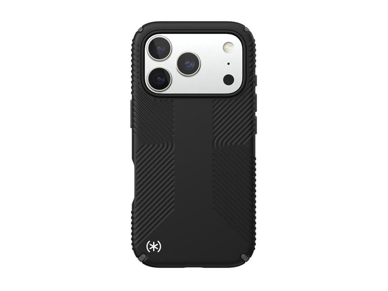 Speck Presidio2 Grip MagSafe - iPhone 17 Pro Case - Black / Slate Gray / White