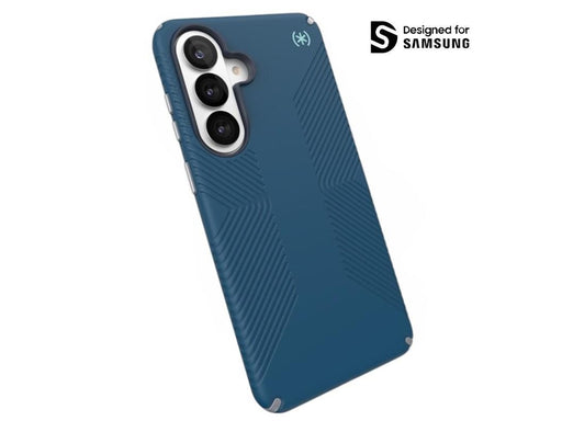 Speck Presidio2 Grip Magnet - Samsung Galaxy S26+ MagSafe Case - Deep Sea/Silver Metallic/Spell Blue