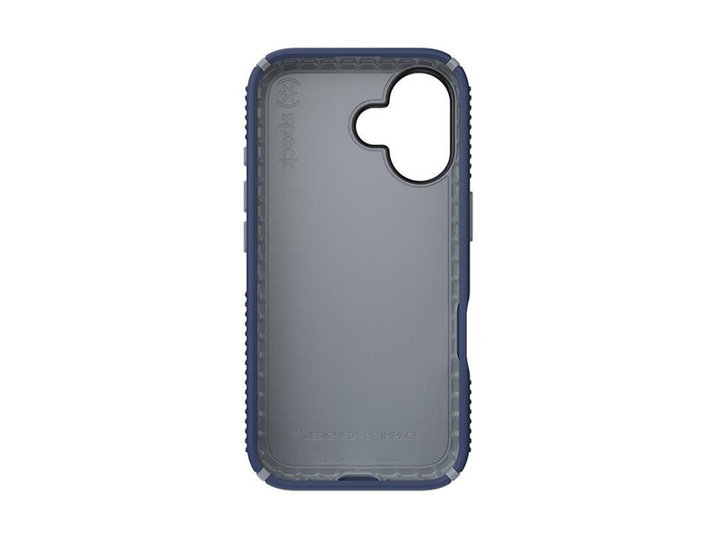 Speck Presidio2 Grip - iPhone 16 Case - Coastal Blue / Dust Gray / White