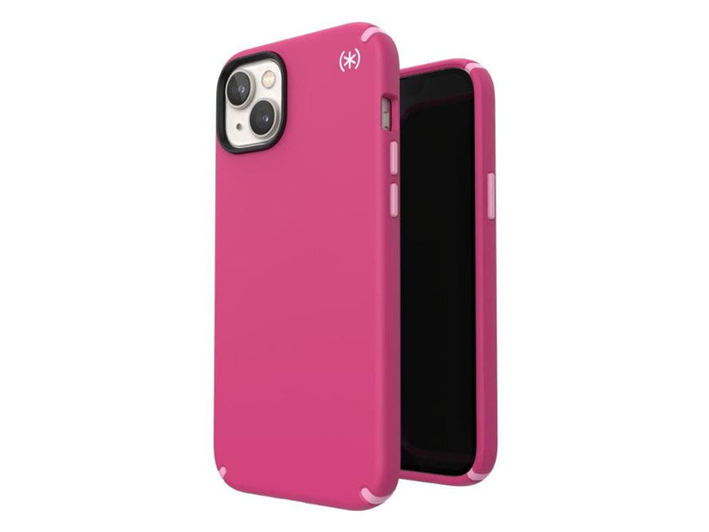 Speck Presidio2 Pro - Antibacterial iPhone 15 Plus / 14 Plus Case - Digitalpink / Blossompink / White