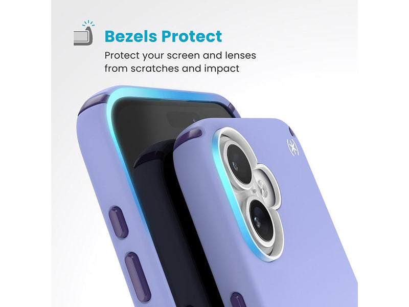 Speck Presidio2 Pro ClickLock & MagSafe - iPhone 16 Plus Case - Future Lavender / Cassis Purple / White