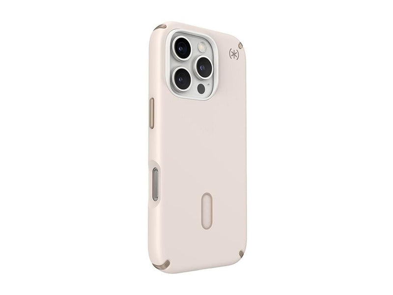 Speck Presidio2 Pro ClickLock & MagSafe - iPhone 16 Pro Case - Bleached Bone / Heirloom Gold / Hazel Brown