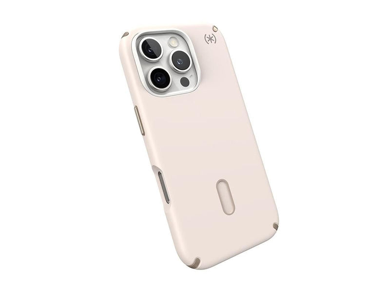 Speck Presidio2 Pro ClickLock & MagSafe - iPhone 16 Pro Case - Bleached Bone / Heirloom Gold / Hazel Brown