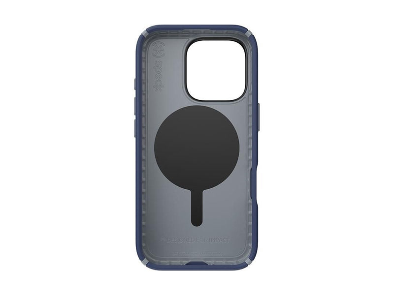 Speck Presidio2 Pro ClickLock & MagSafe - iPhone 16 Pro Case - Coastal Blue / Dust Gray / White