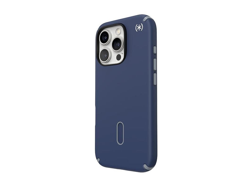 Speck Presidio2 Pro ClickLock & MagSafe - iPhone 16 Pro Case - Coastal Blue / Dust Gray / White