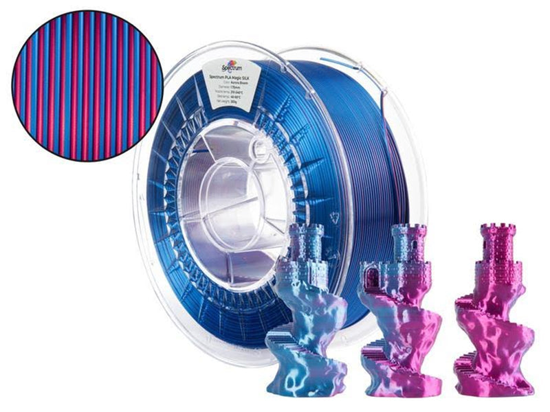 Spectrum 3D Filament / PLA Magic SILK / Aurora Bloom / ⌀ 1.75 mm / 1 kg