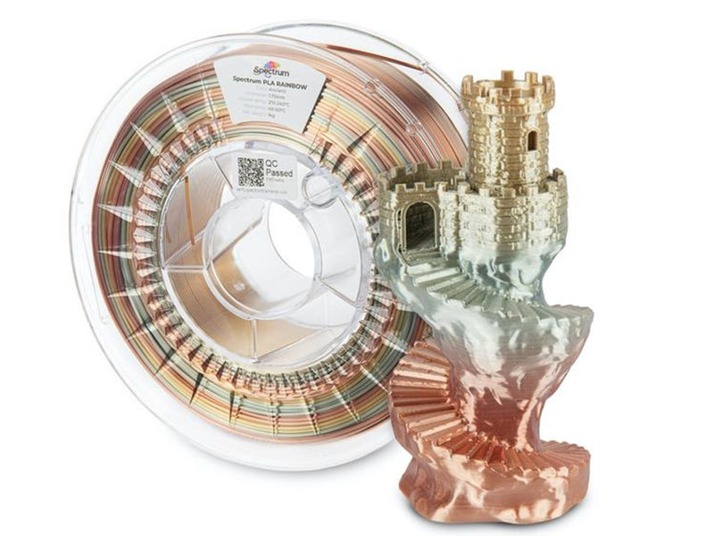 Spectrum 3D Filament / PLA SILK Rainbow / Ancient / ⌀ 1.75 mm / 1 kg