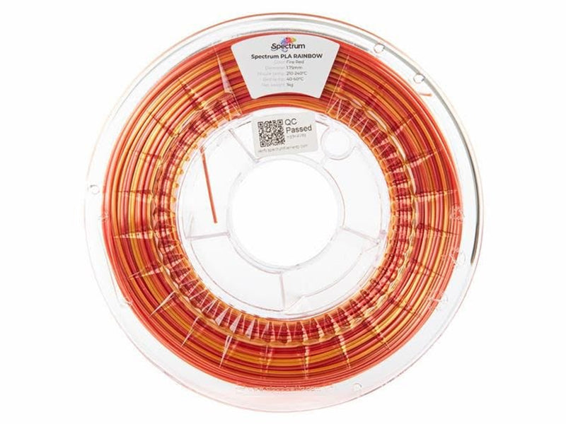 Spectrum 3D Filament / PLA SILK Rainbow / Fire Red / ⌀ 1.75 mm / 1 kg