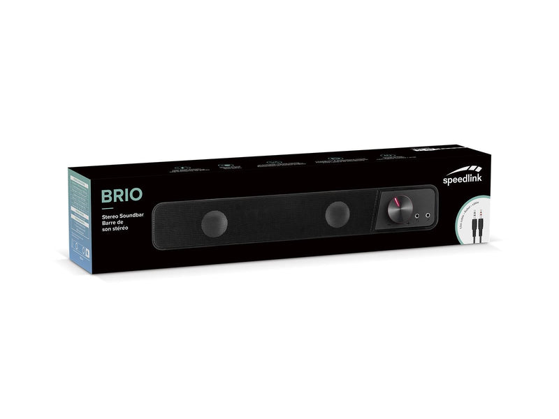 Speed-Link BRIO - PC Soundbar - Black