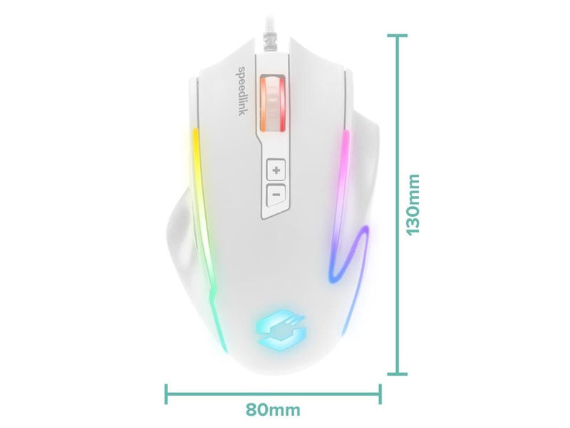 Speed-Link DECUS NX RGB - Gaming Maus (Weiß)