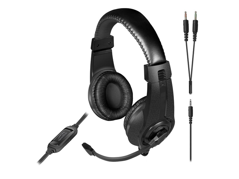 Speed-Link LEGATOS Stereo Gaming Headset - Black - Wired Headset - Sony PlayStation 4