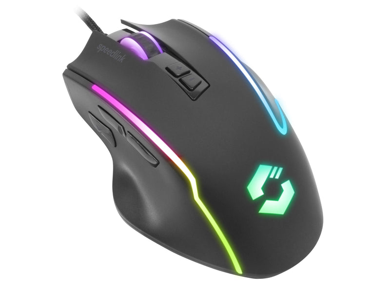 Speed-Link Speedlink DECUS NX RGB Gaming Mouse - Rubber Black - Gaming Maus (Schwarz)