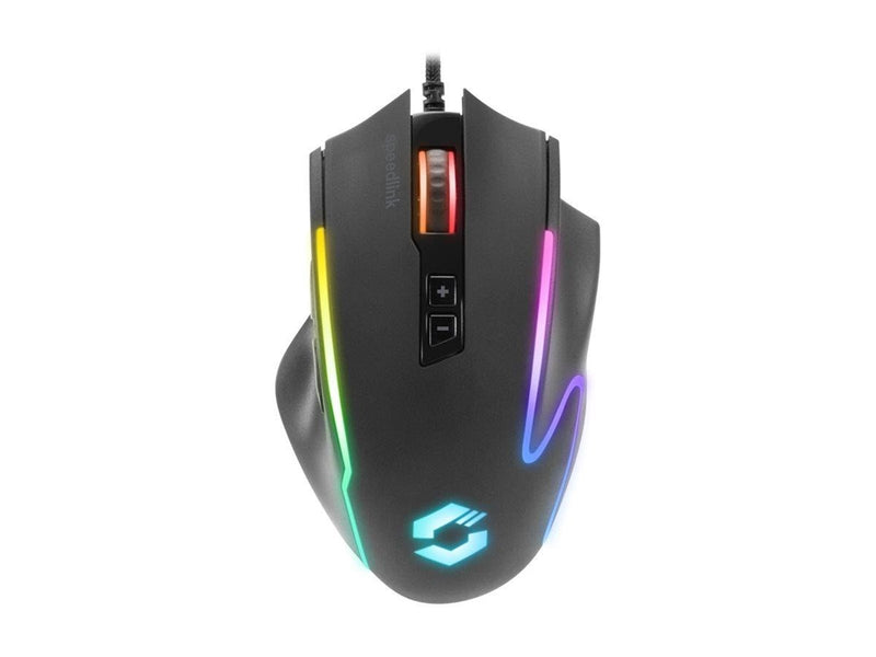 Speed-Link Speedlink DECUS NX RGB Gaming Mouse - Rubber Black - Gaming Maus (Schwarz)