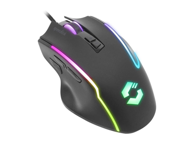 Speed-Link Speedlink DECUS NX RGB Gaming Mouse - Rubber Black - Gaming Maus (Schwarz)