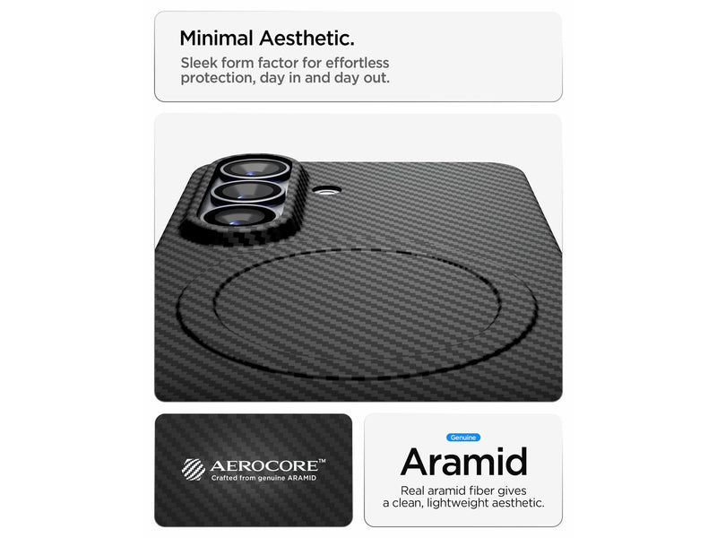 Spigen Air Skin Aramid MagSafe - black - Samsung Galaxy S26+