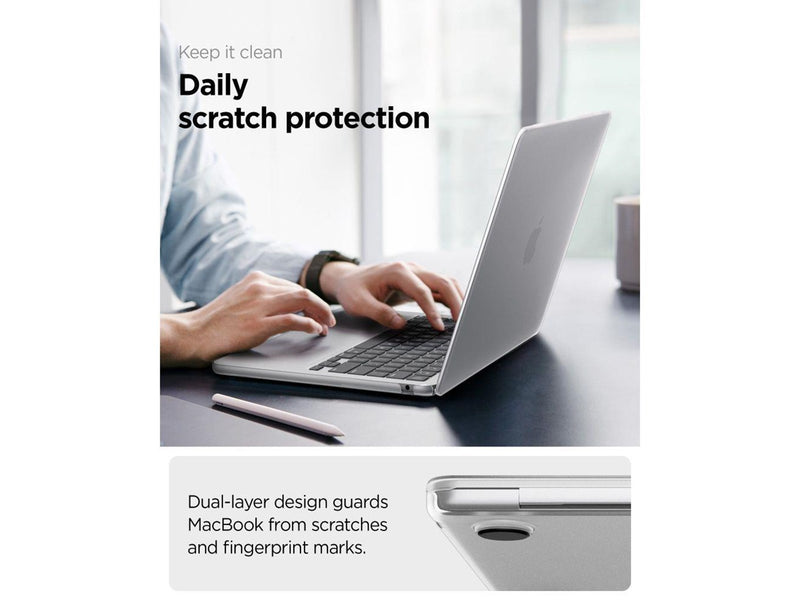 Spigen AirSkin Case for MacBook Air 13" 2023/2024/2025/2026 - Transparent
