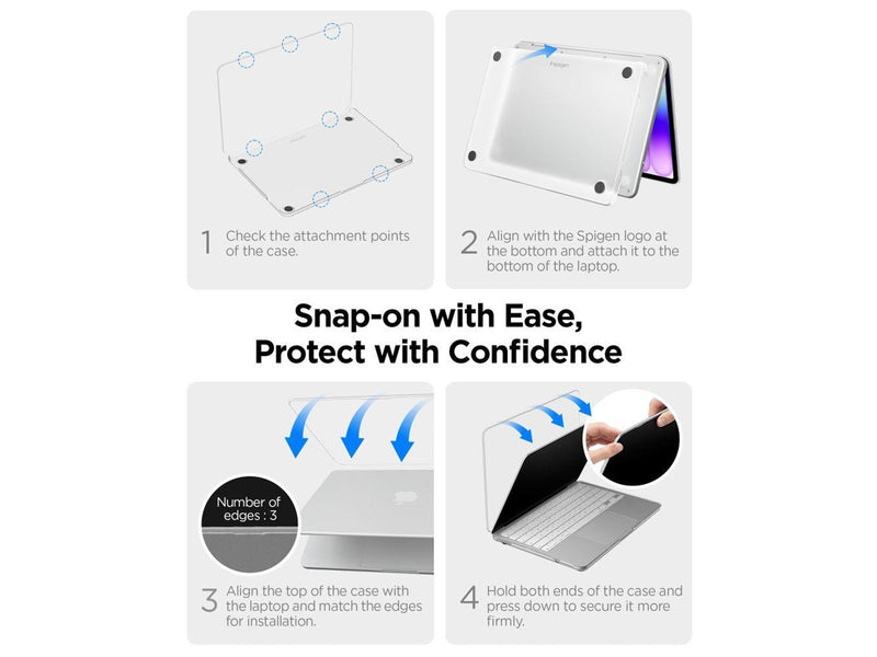 Spigen AirSkin Case for MacBook Neo 13" 2026 - Transparent Matte