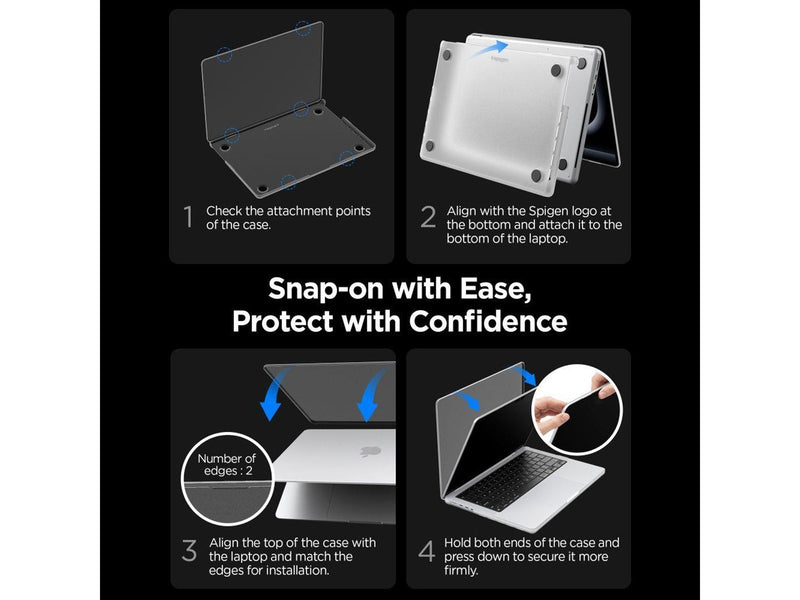 Spigen AirSkin Case for MacBook Pro 16" 2021 / 2023 / 2024 / 2025 / 2026 - Transparent Matte