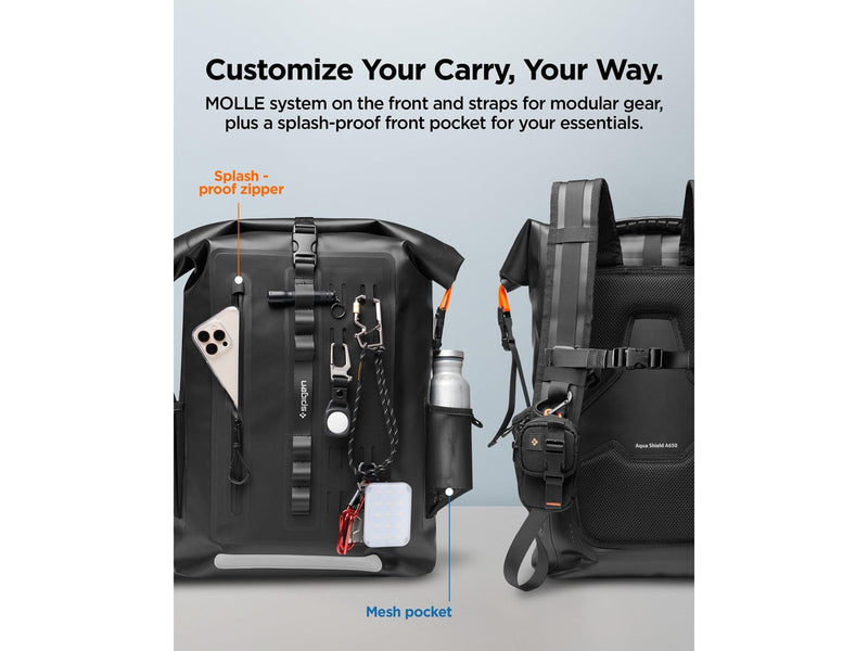 Spigen Aqua Shield WaterProof Backpack A650 - black