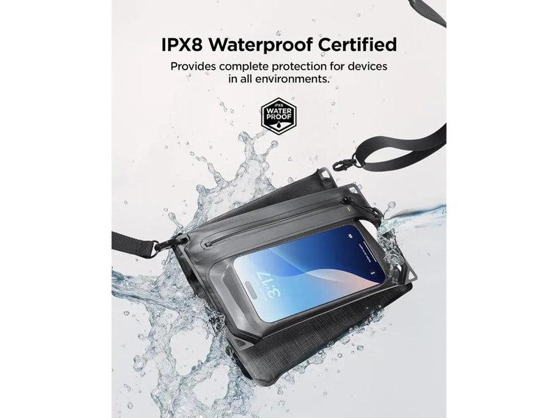 Spigen Aqua Shield WaterProof Case A640 (Dual - Crossbag) 1 Pack - black