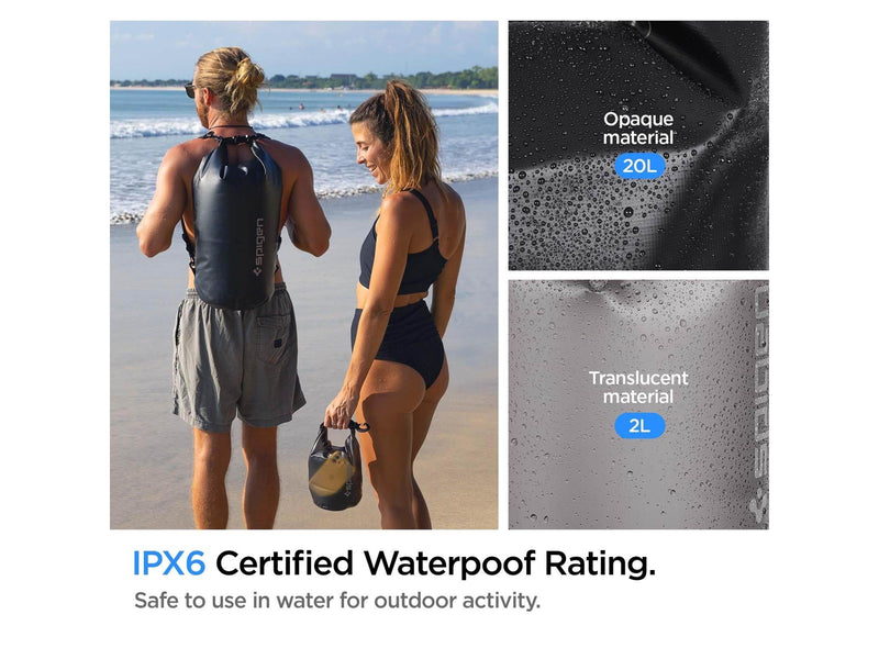 Spigen Aqua Shield WaterProof Dry Bag 20L + 2L A630 - black