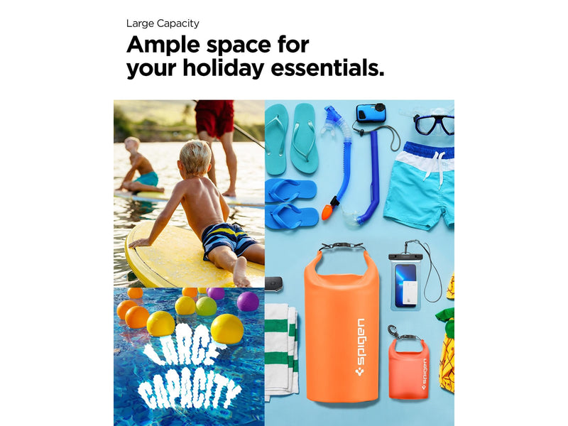 Spigen Aqua Shield WaterProof Dry Bag 20L + 2L A630 - sunset orange