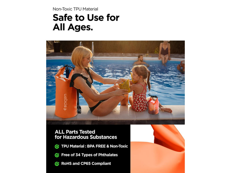Spigen Aqua Shield WaterProof Dry Bag 20L + 2L A630 - sunset orange