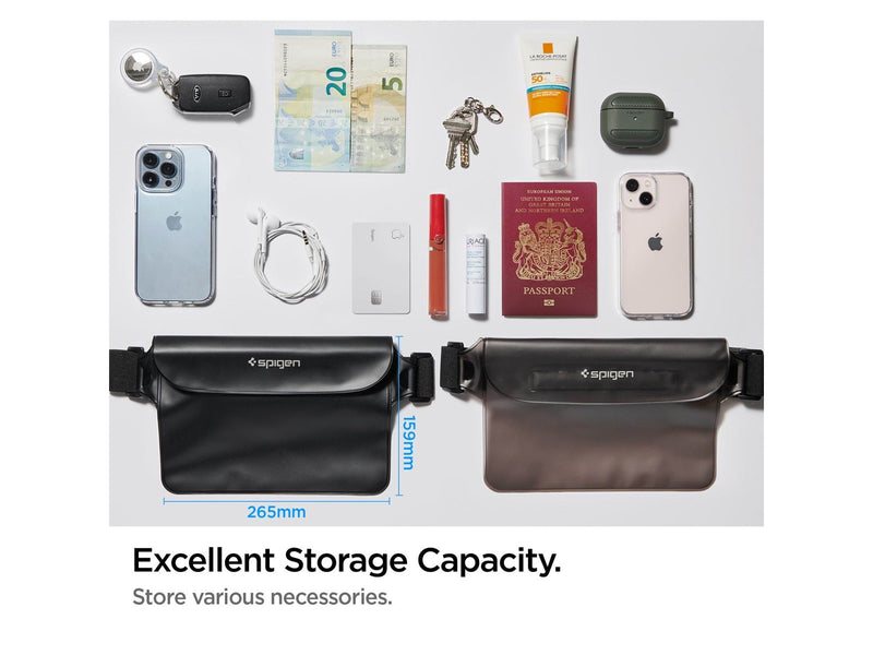 Spigen Aqua Shield WaterProof Waist Bag A620 1 Pack - black