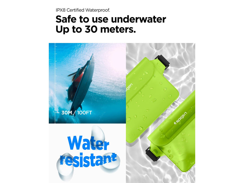 Spigen Aqua Shield WaterProof Waist Bag A620 2 Pack - cactus gren