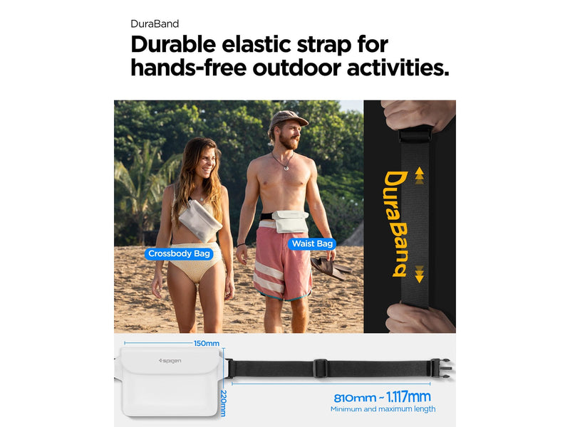 Spigen Aqua Shield WaterProof Waist Bag A620 2 Pack - snow white