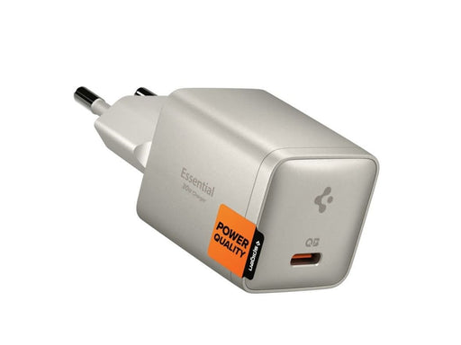 Spigen ArcStation Essential 30W USB-C Wall Charger - Natural Titanium