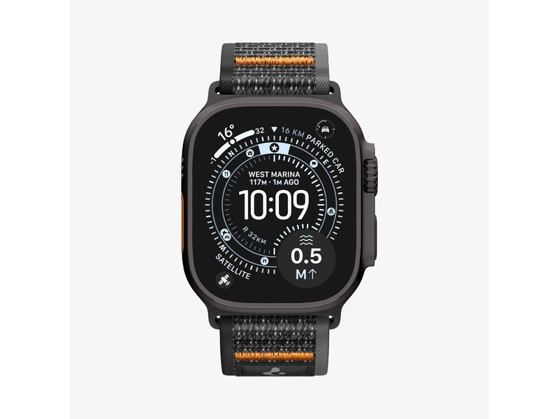 Spigen Athlex Air 2 Active Band - black orange - Apple Watch 49mm/46mm/45mm/44mm