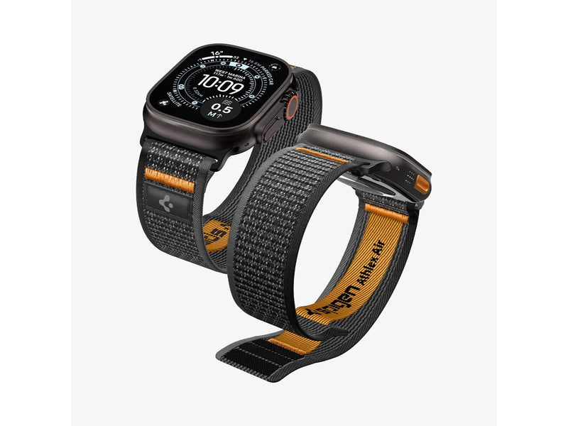 Spigen Athlex Air 2 Active Band - black orange - Apple Watch 49mm/46mm/45mm/44mm
