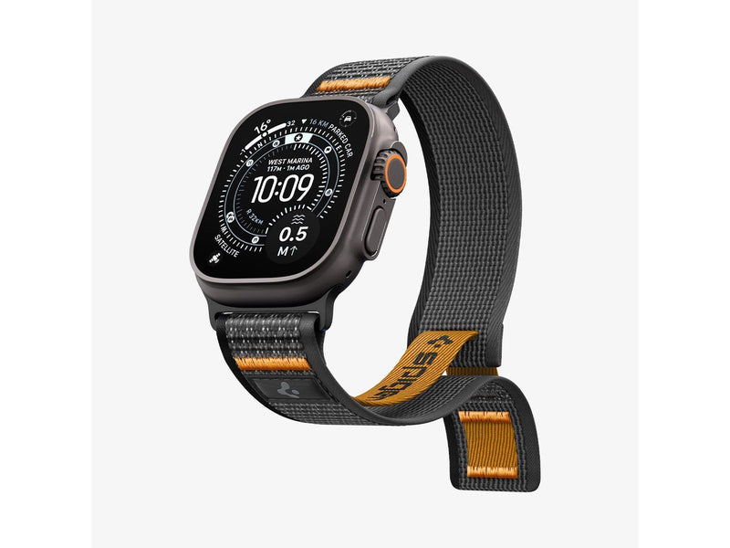 Spigen Athlex Air 2 Active Band - black orange - Apple Watch 49mm/46mm/45mm/44mm