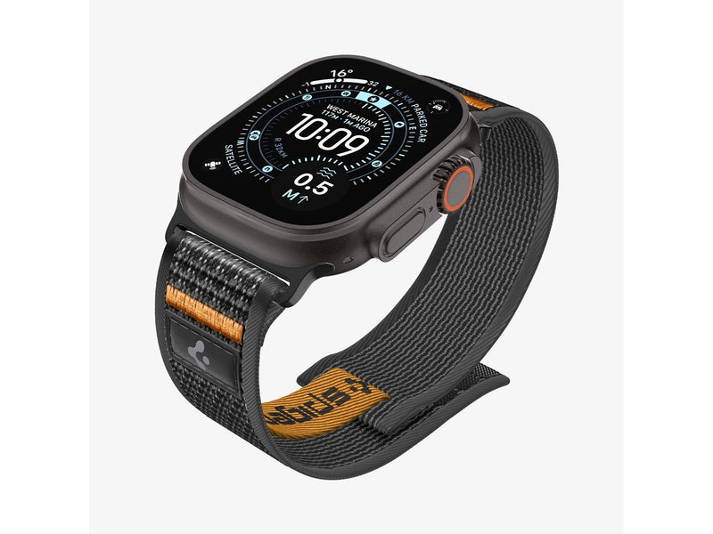 Spigen Athlex Air 2 Active Band - black orange - Apple Watch 49mm/46mm/45mm/44mm