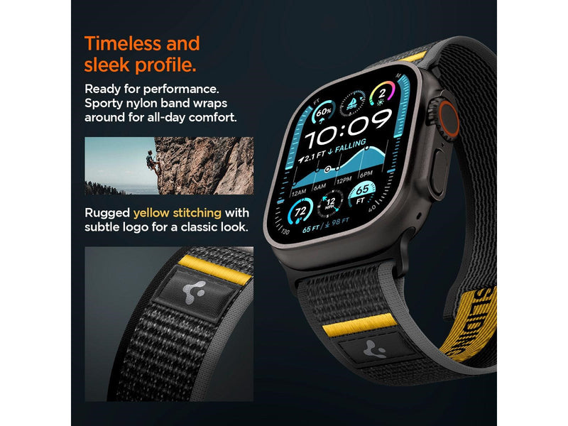 Spigen Athlex Air Active Band - black - Apple Watch 49mm/46mm/45mm/44mm