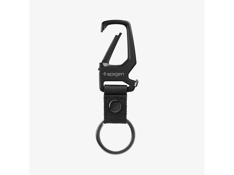 Spigen Carabiner With KeyRing 1 Pack - black