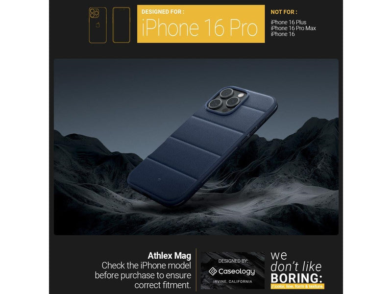 Spigen Caseology Athlex MagSafe - active navy - iPhone 16 Pro