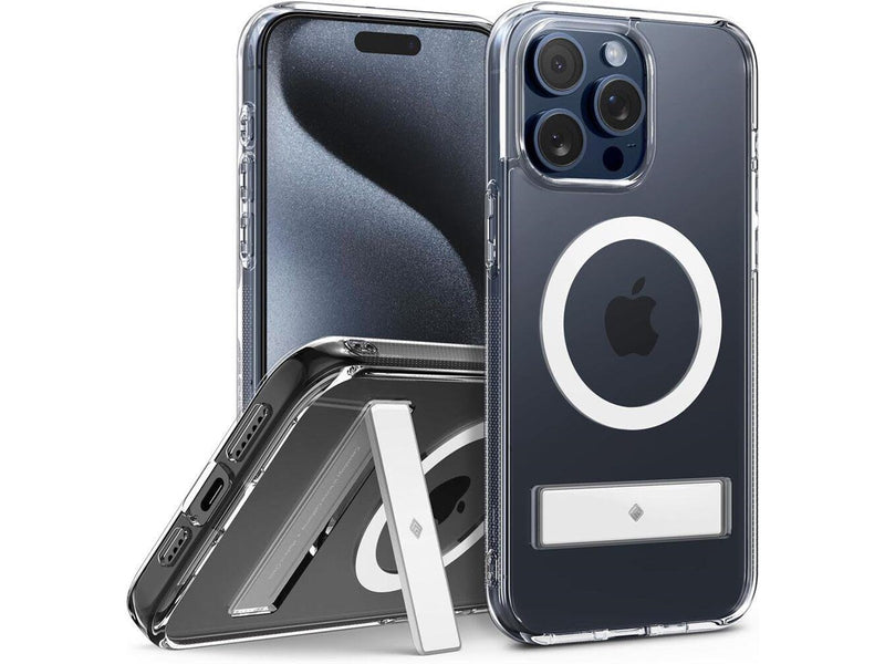 Spigen Caseology Capella MagSafe Kickstand - clear white - iPhone 15 Pro