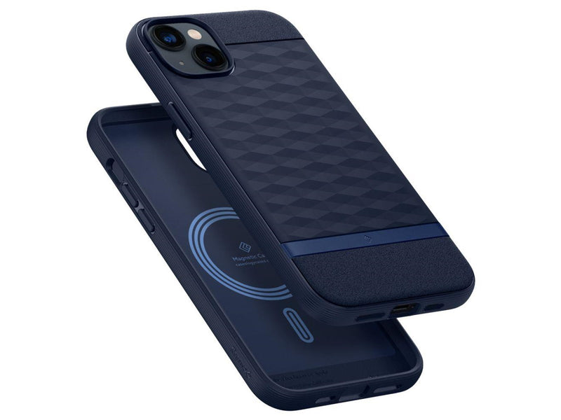 Spigen Caseology Parallax Mag Case with MagSafe for iPhone 14 Plus - Navy